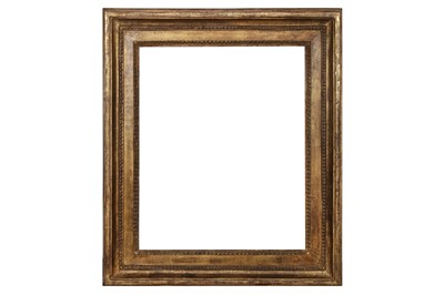 Lot 61 - A FRENCH 19TH CENTURY OAK CARVED AND GILDED NEOCLASSICAL FRAME