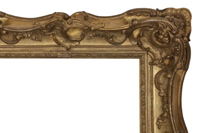 Lot 50 - A FRENCH 18TH CENTURY LOUIS XV ROCOCO GILDED COMPOSITION ROCOCO COLLECTORS FRAME