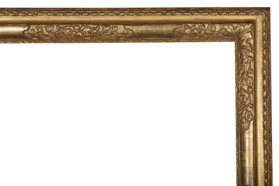 Lot 215 - AN ENGLISH LELY 18TH CENTURY CARVED AND GILDED FRAME