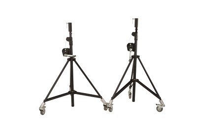 Lot 191 - A Pair of Doughty Nebula 20 Wind Up Lighting stands
