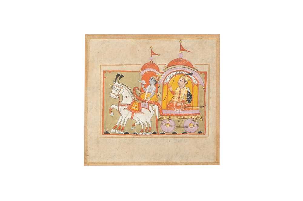 Lot 289 - AN ILLUSTRATION TO A PROVINCIAL BHAGAVAD GITA SERIES