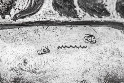Lot 261 - A mid-19th century Portuguese silver snuffers tray, Porto circa 1855 by APC script possibly for Antonio Pereira de Castro