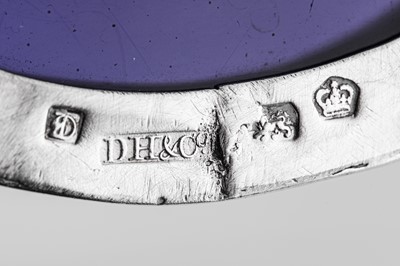 Lot 441 - A pair of George III sterling silver salts, Sheffield 1781 by Daniel Holy & Co