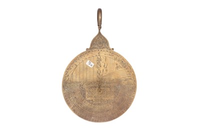 Lot 92 - AN ENGRAVED BRASS ASTROLABE