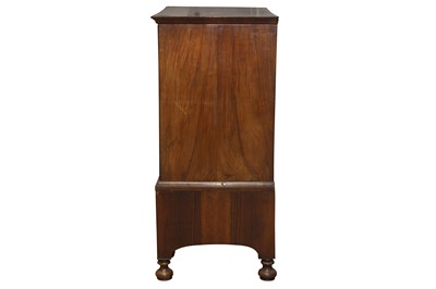 Lot 168 - AN 18TH CENTURY AND LATER QUEEN ANNE STYLE FIGURED WALNUT CHEST ON STAND