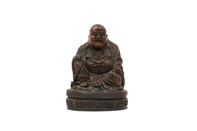 Lot 263 - A CHINESE RESIN FIGURE OF BUDAI HESHANG.