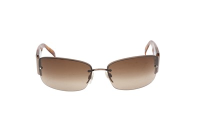 Lot 277 - Chanel Brown Tortoiseshell CC Logo Sunglasses