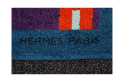 Lot 150 - Hermes Geometric Squares Large Towel