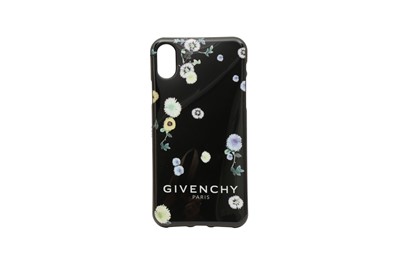 Lot 553 - Givenchy Black Floral iPhone X Case
