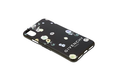 Lot 553 - Givenchy Black Floral iPhone X Case