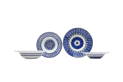 Lot 152 - Hermes 'Bleus D'Ailleurs' Porcelain Set For Two