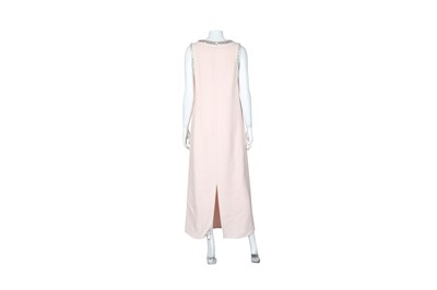 Lot 51 - Prada Pale Pink Embellished Long Shift Dress - Size 44