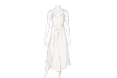 Lot 371 - Chloe Buttercream Paneled Slip Dress - Size 40