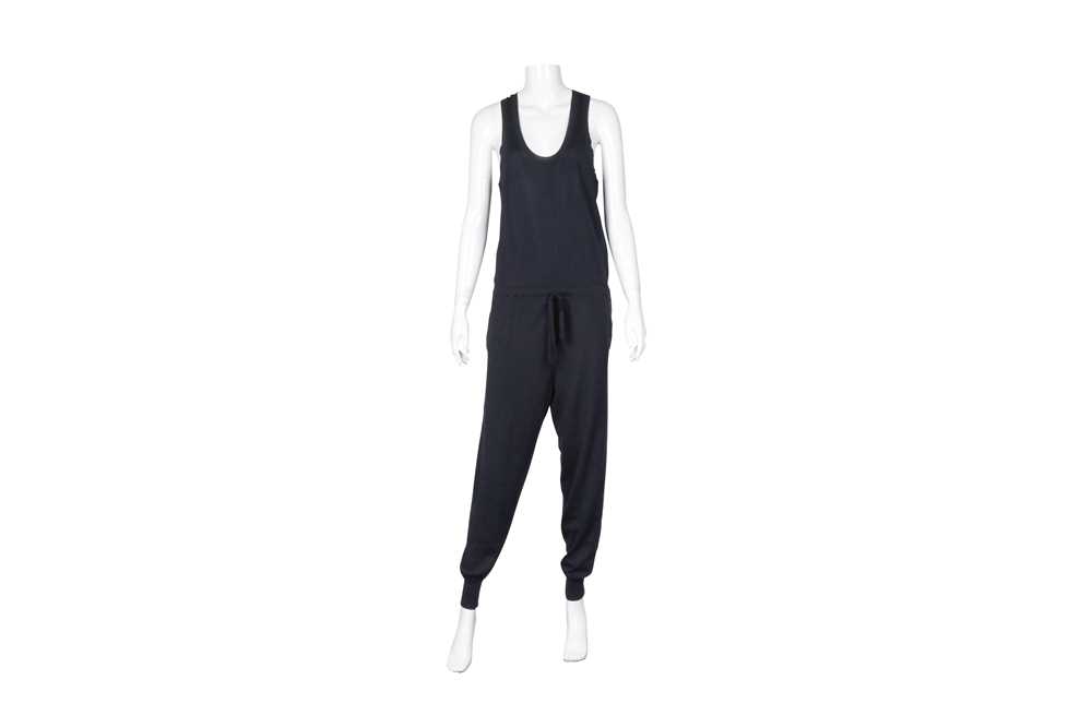 Lot 173 - Stella McCartney Navy Wool Sleeveless Jumpsuit