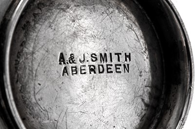 Lot 396 - A small Victorian Scottish provincial silver quaich, Aberdeen circa 1900 by Alex and John Smith (active 1880-1932)