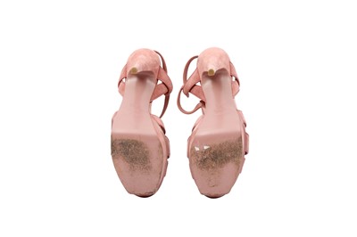 Lot 62 - Yves Saint Laurent Pink Tribute Platform Sandal - Size 40.5