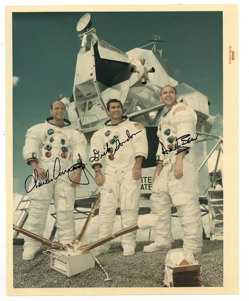 Lot 835 - Apollo 12.- Charles Conrad Jr., Richard F. Gordon Jr and Alan L. Bean