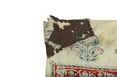 Lot 400 - A KALAMKARI COTTON HANGING OF BAHRAM AND GOLANDAM