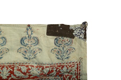Lot 400 - A KALAMKARI COTTON HANGING OF BAHRAM AND GOLANDAM