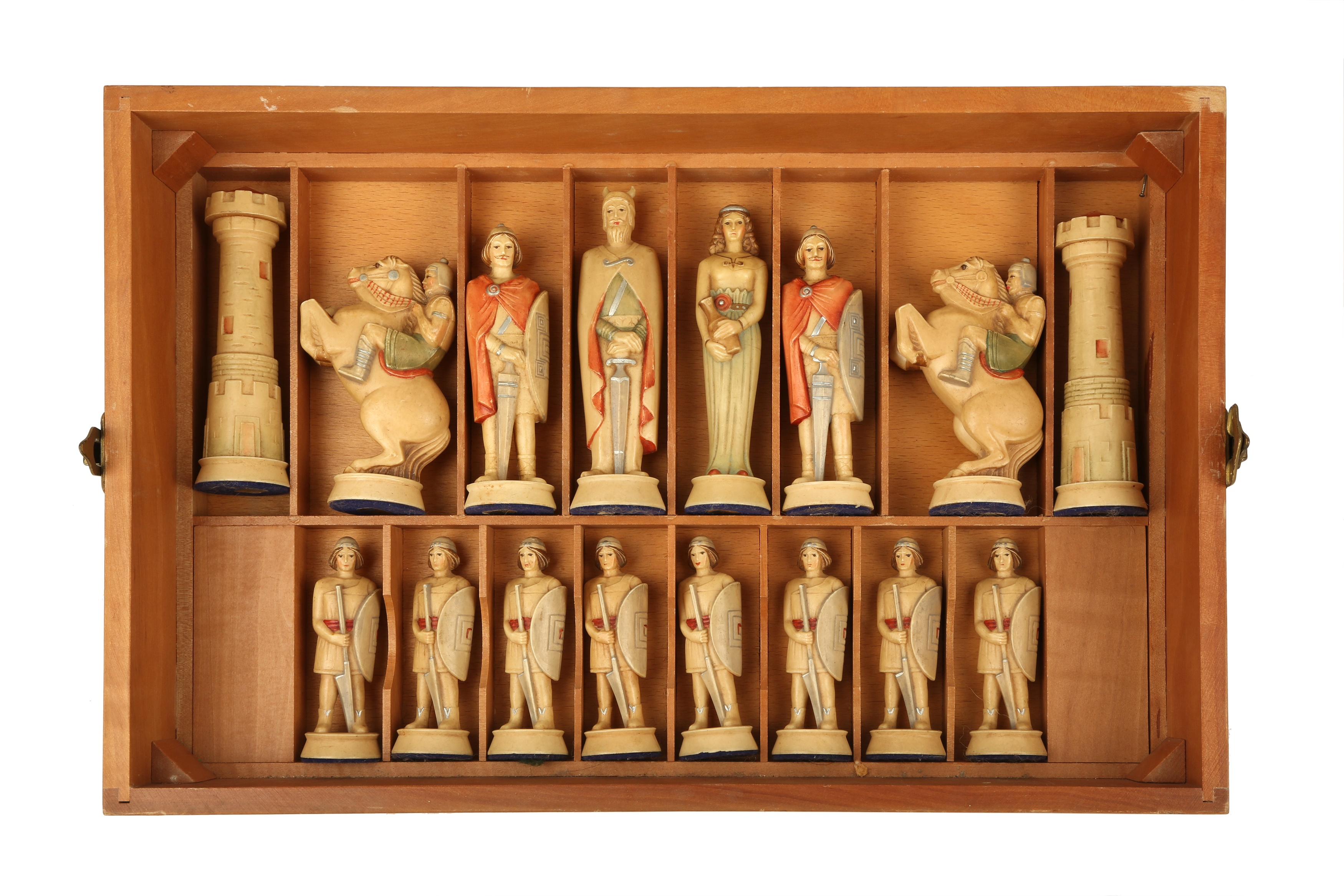 Jeu D'échecs Vintage Anri Toriart Italy 1958 – Romains Vs Teutons