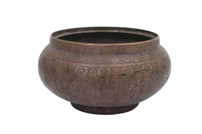 Lot 24 - A LARGE TINNED COPPER BOWL