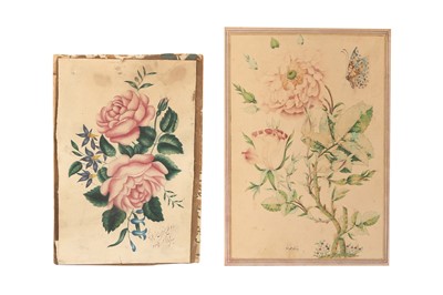 Lot 63 - TWO FLORAL STUDIES OF ROSES