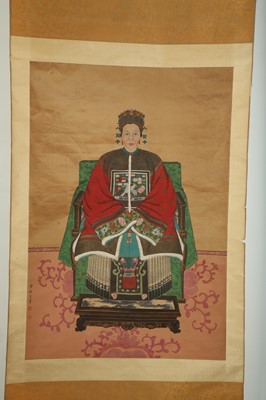 Lot 817 - A COLLECTION OF FIVE CHINESE HANGING SCROLLS.