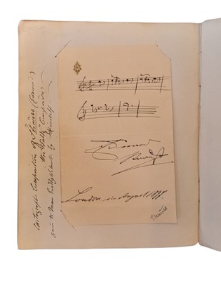 Lot 513 - Autograph Album.- 19th Century Politicians, Clergymen, Musicians