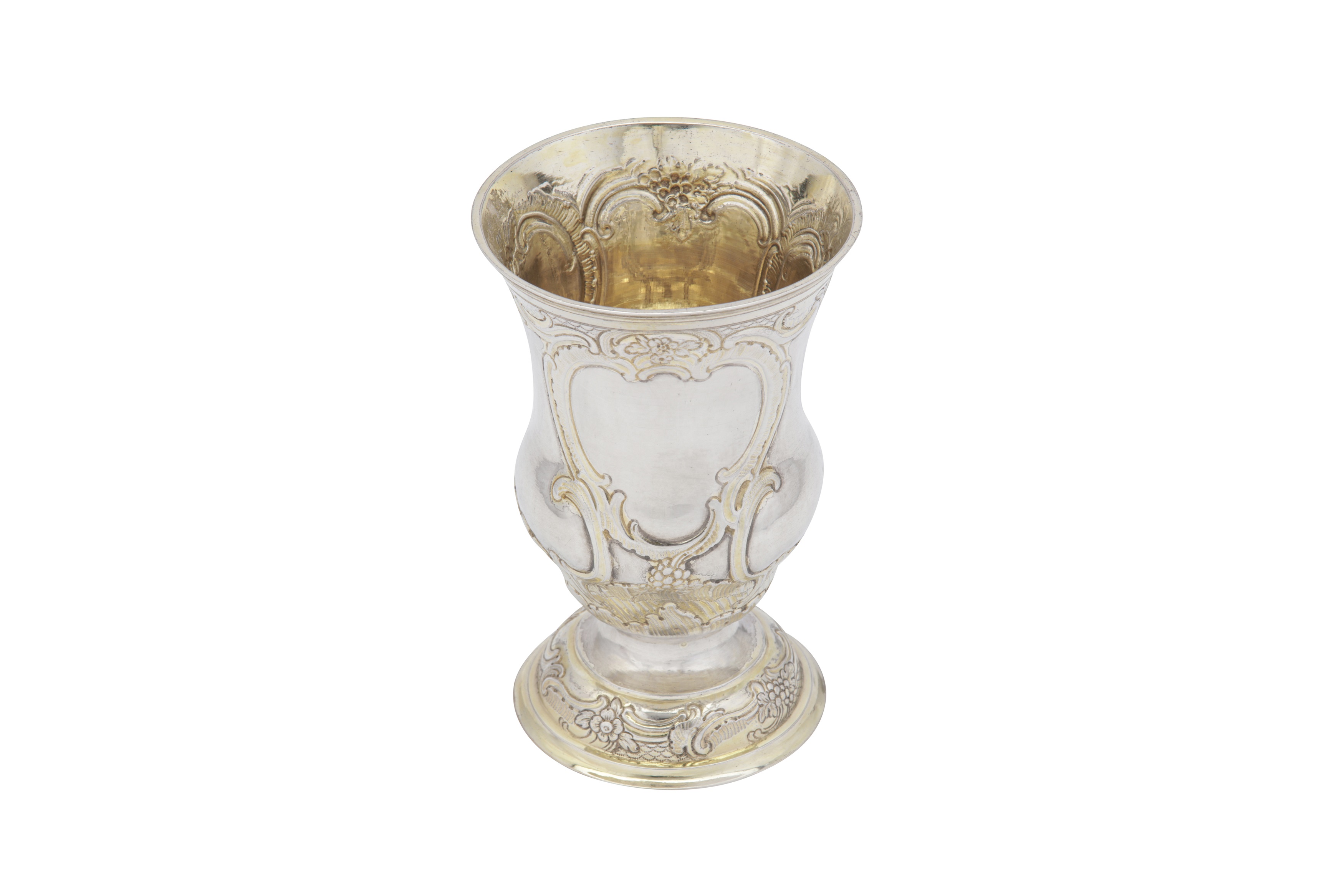 18th century silver-gilt beaker