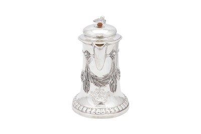 Lot 59 - A large mid-19th century Indian Colonial silver beer jug, Calcutta circa 1860 by Allan and Hayes (first mentioned 1856)