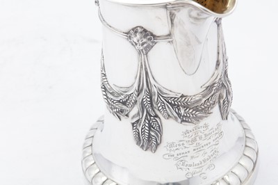 Lot 59 - A large mid-19th century Indian Colonial silver beer jug, Calcutta circa 1860 by Allan and Hayes (first mentioned 1856)