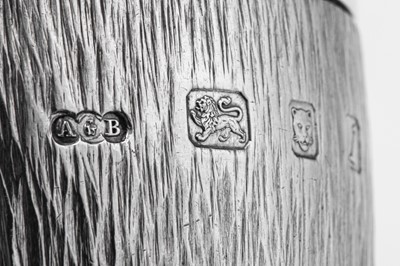 Lot 343 - An Elizabeth II modernist sterling silver four-piece cruet set, London 1966 by Gerald Benney (1930-2008)