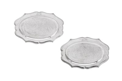 Lot 492 - A pair of George III sterling silver meat dishes, London 1788 by John Wakelin and William Taylor (reg. 25th Sep 1776)