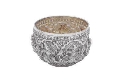 Lot 90 - An early 20th century Burmese unmarked silver bowl, Mandalay or Rangoon circa 1920