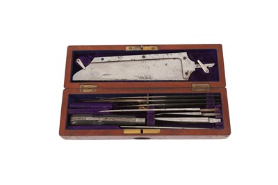 Lot 326 - A BOXED SURGEONS FIELD AMPUTATION SET, LATE 19TH CENTURY