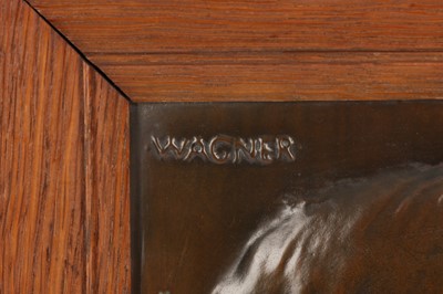 Lot 4 - A 19TH CENTURY COPPER RELIEF PLAQUE DEPICTING WAGNER
