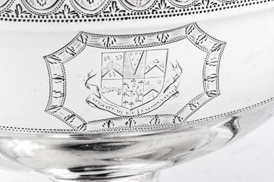 Lot 429 - An interesting George III sterling silver sugar basket, London 1791 by John Edwards III and William Frisbee (reg. 12th April 1791)