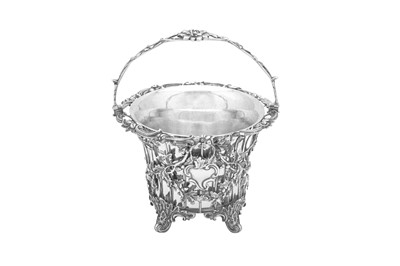 Lot 426 - A Victorian sterling silver sugar basket, London 1846 by messrs Barnards