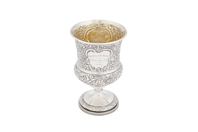 Lot 457 - A George IV Scottish sterling silver cup, Edinburgh 1822 by James Mckay