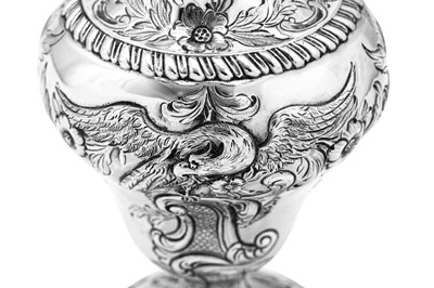 Lot 498 - A George III sterling silver tea caddy, London 1770 by William Abdy I (first reg. 24th June 1763)