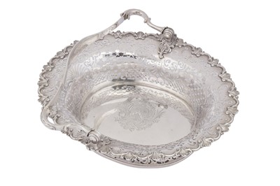 Lot 515 - A George II sterling silver cake basket, London 1740 by John Jacob (reg. 20th June 1739)