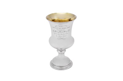 Lot 412 - Agricultural Interest – A Victorian sterling silver presentation trophy cup, London 1859 by Thomas Smily