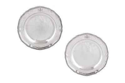 Lot 490 - A pair of George III sterling silver second course dishes, London 1765 by John Parker and Edward Wakelin