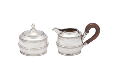 Lot 254 - A mid-20th century 800 standard silver four-piece tea and coffee service, Milan circa 1960 by Carlo Mozzoni