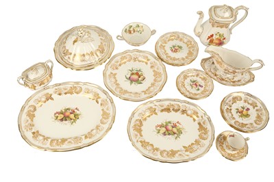 Lot 331 - A SPODE BONE CHINA PART DINNER AND COFFEE SERVICE