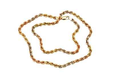 Lot 185 - A fancy link chain necklace