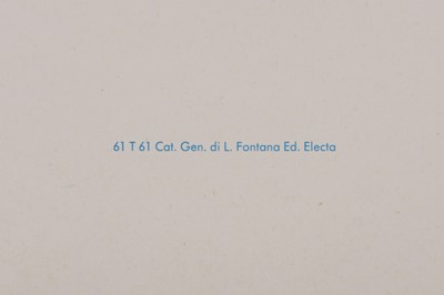 Lot 326 - AFTER LUCIO FONTANA (1899-1968)