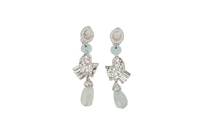 Lot 602 - Carlo Zini Milano Bijoux Drop Clip-On Earrings