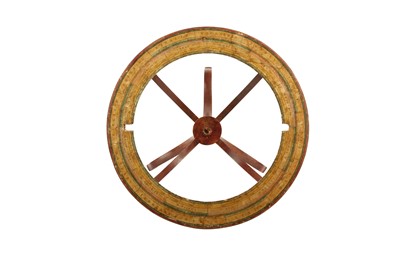 Lot 136 - A 12 INCH MAHOGANY FLOOR STANDING GLOBE STAND, 19TH CENTURY