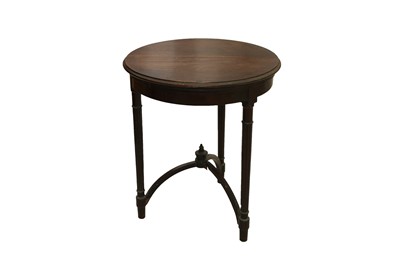 Lot 134 - A GEORGE III MAHOGANY GLOBE STAND, CONVERTED TO A TABLE